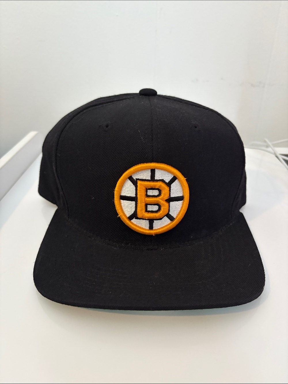 Mitchell & Ness Black Snapback with Green Undervisor
